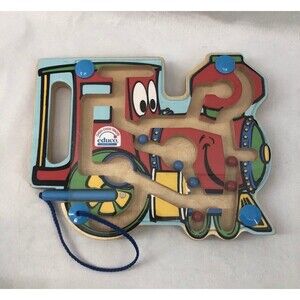 Educo Wooden Magnetic Train Puzzle Maze